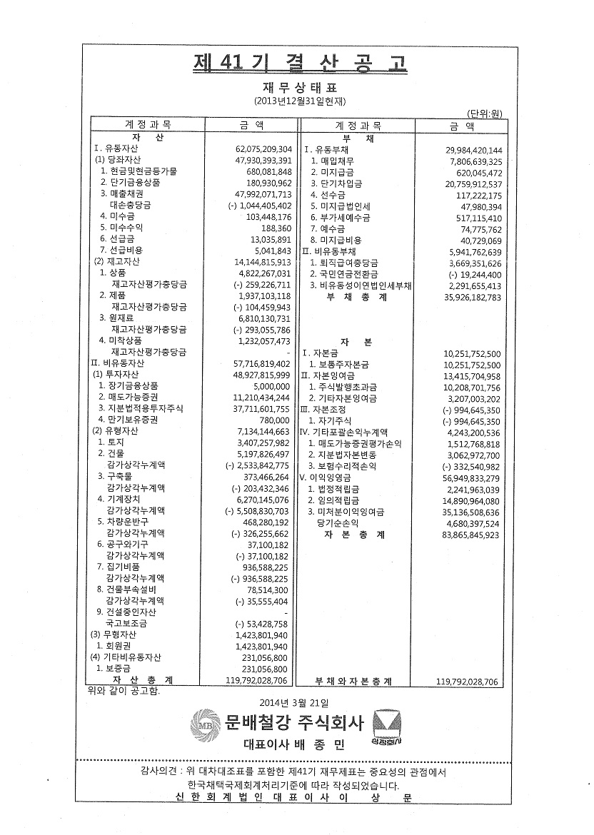 문배철강 :: IR 자료실